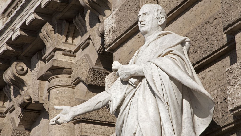 Rome - statue of Cicero from facade of Palazzo di Giustizia