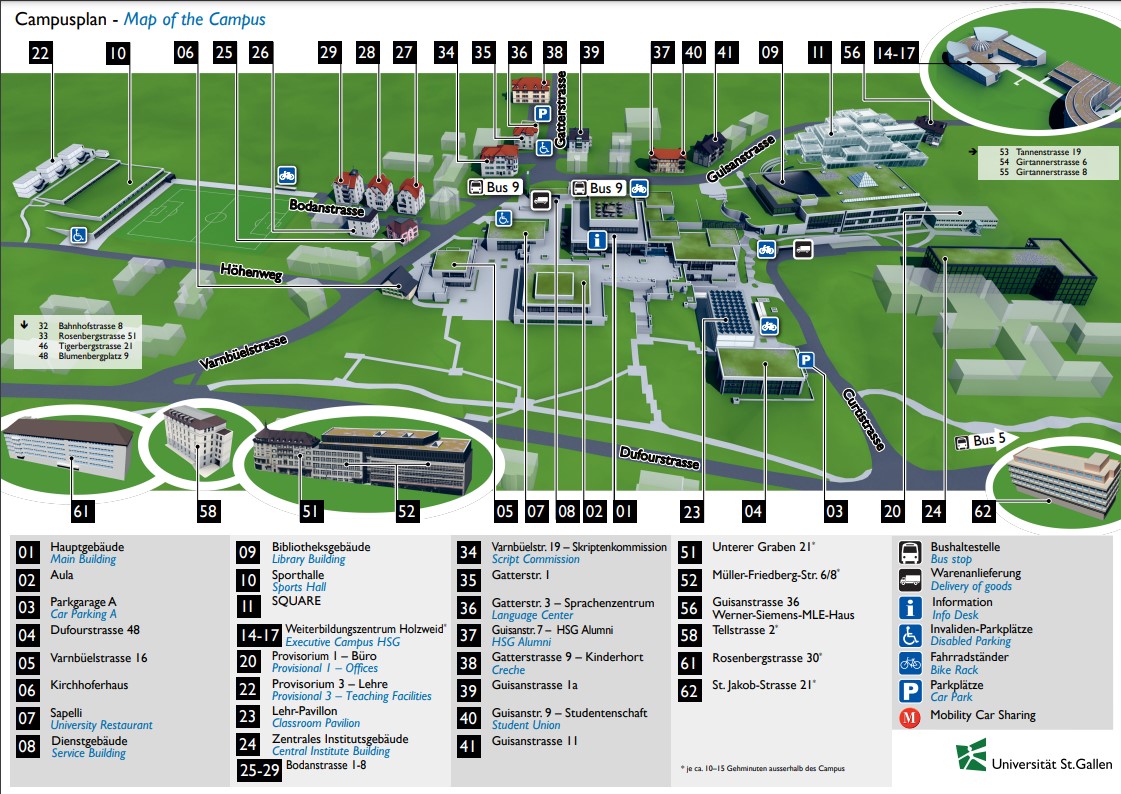 HSG Campus Map